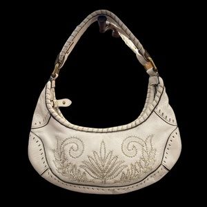 Vintage bohemian leather purse with embroidery ✨Cole Haan ✨